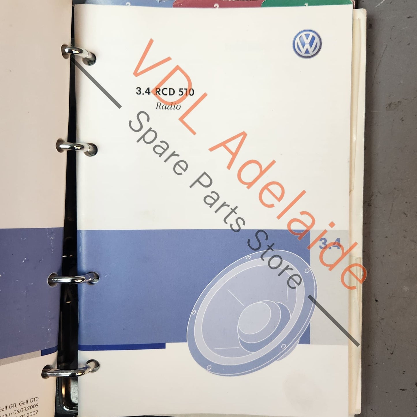 VW Golf MK6 Gti Set of Owners Books Manuals with Pouch Folder