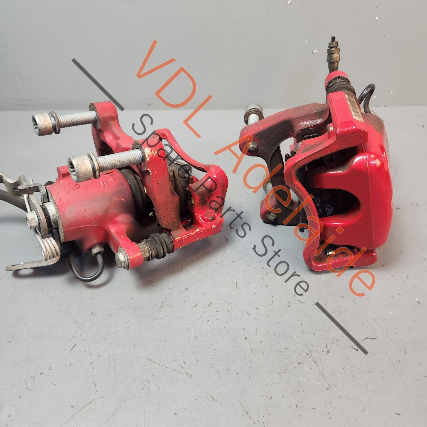 1K0615423P 1K0615424P 1K0615425S VW Golf MK6 Gti Pair of Rear Brake Calipers suit 282mm x 12mm rotor Tornado Red