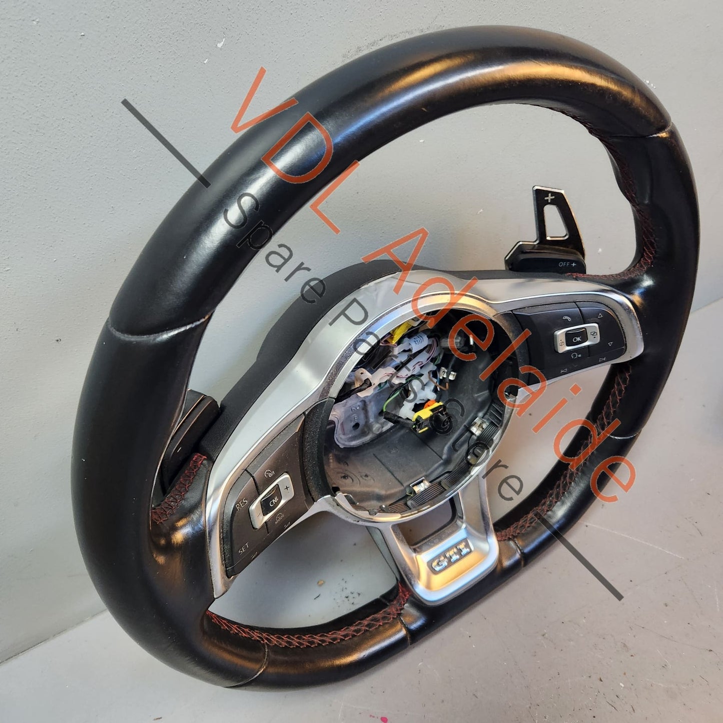 5G0419091HH 5G0419091HHAPX VW Golf MK7 7.5 Sport Flat Bottom Steering Wheel Leather 5G0419091HH APX