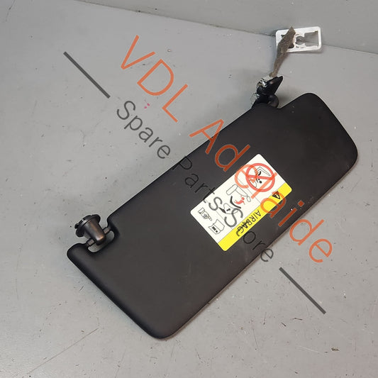 5G0857551AS3H8 VW Golf Gti / R Mk7 Black Left Side Sun Visor with Illuminated Mirror & Cover 5G0857551AS