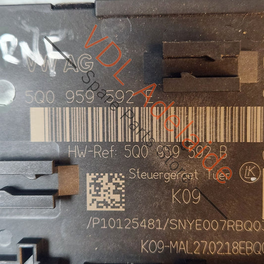 5Q0959592E 5Q0959592EZ00 VW Golf MK7 7.5 Front Passenger Door Control Unit Module 5Q0959592E