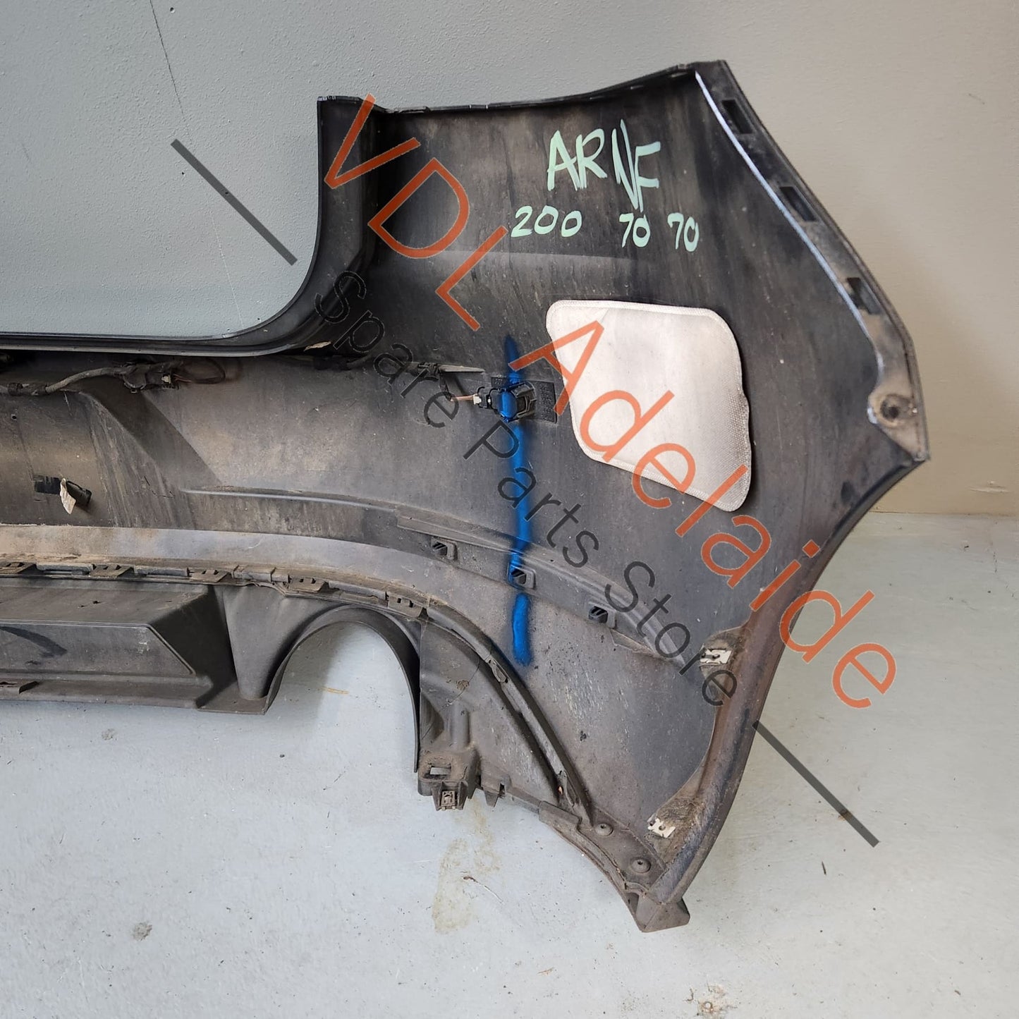 5G6807417BQGRU 5G6807568AB9B9 VW Golf Mk7.5 GTi Rear Bumper Cover & Lower Diffuser Dark Iron Blue Metallic 8P8P LD5G 5G6807417BQ GRU 5G6807568AB 9B9