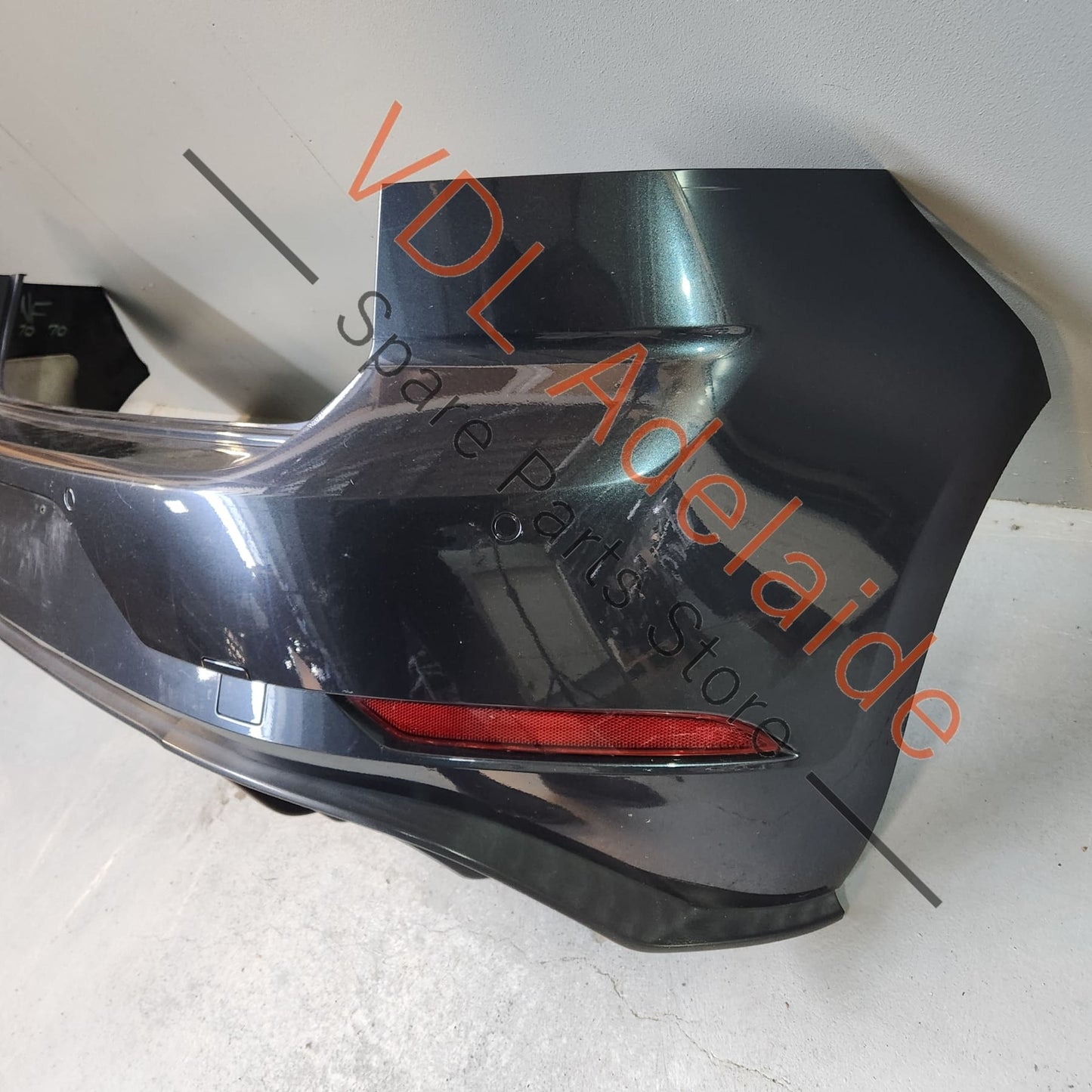 5G6807417BQGRU 5G6807568AB9B9 VW Golf Mk7.5 GTi Rear Bumper Cover & Lower Diffuser Dark Iron Blue Metallic 8P8P LD5G 5G6807417BQ GRU 5G6807568AB 9B9