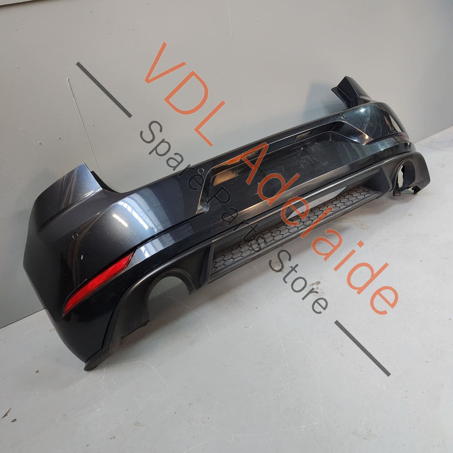 5G6807417BQGRU 5G6807568AB9B9 VW Golf Mk7.5 GTi Rear Bumper Cover & Lower Diffuser Dark Iron Blue Metallic 8P8P LD5G 5G6807417BQ GRU 5G6807568AB 9B9
