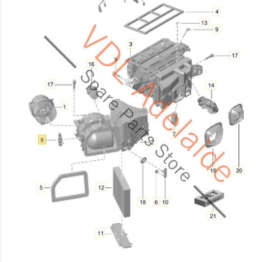 99162442503 982501397   Porsche 911 AC Duct Servomotor Servo Actuator Flap Motor 99162442503 982501397
