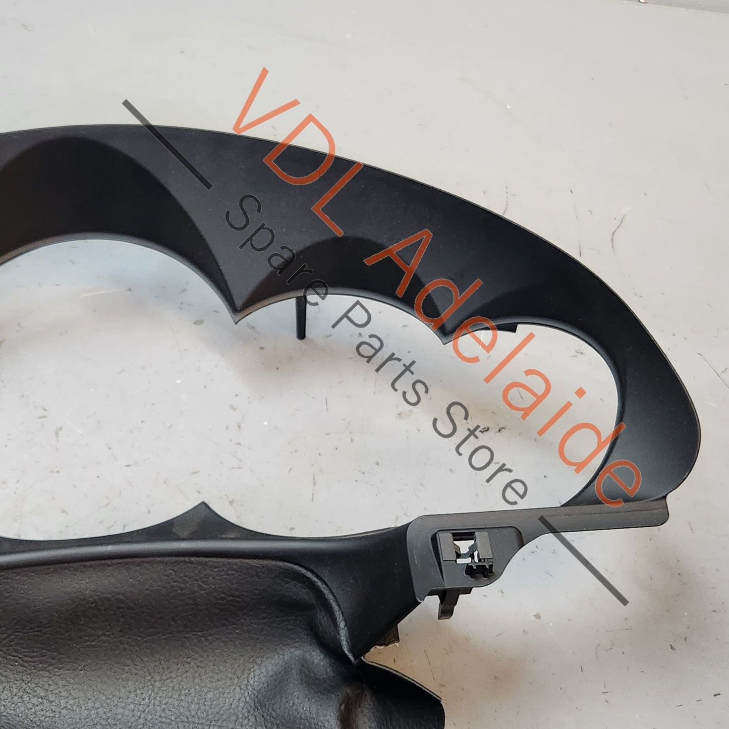 99155297900A11 Porsche 911 Dashboard Instrument Cluster Trim with Black Leather
