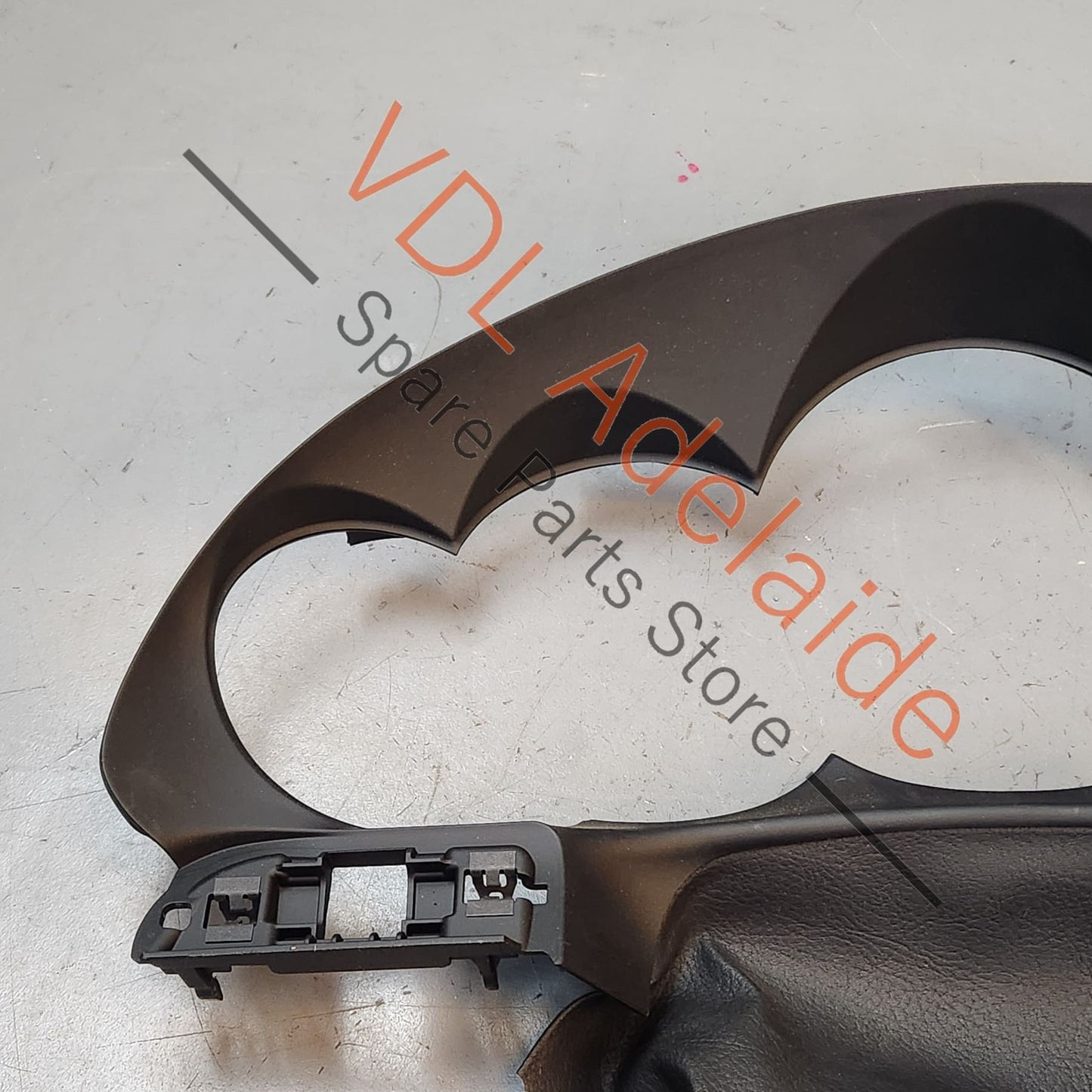 99155297900A11 Porsche 911 Dashboard Instrument Cluster Trim with Black Leather