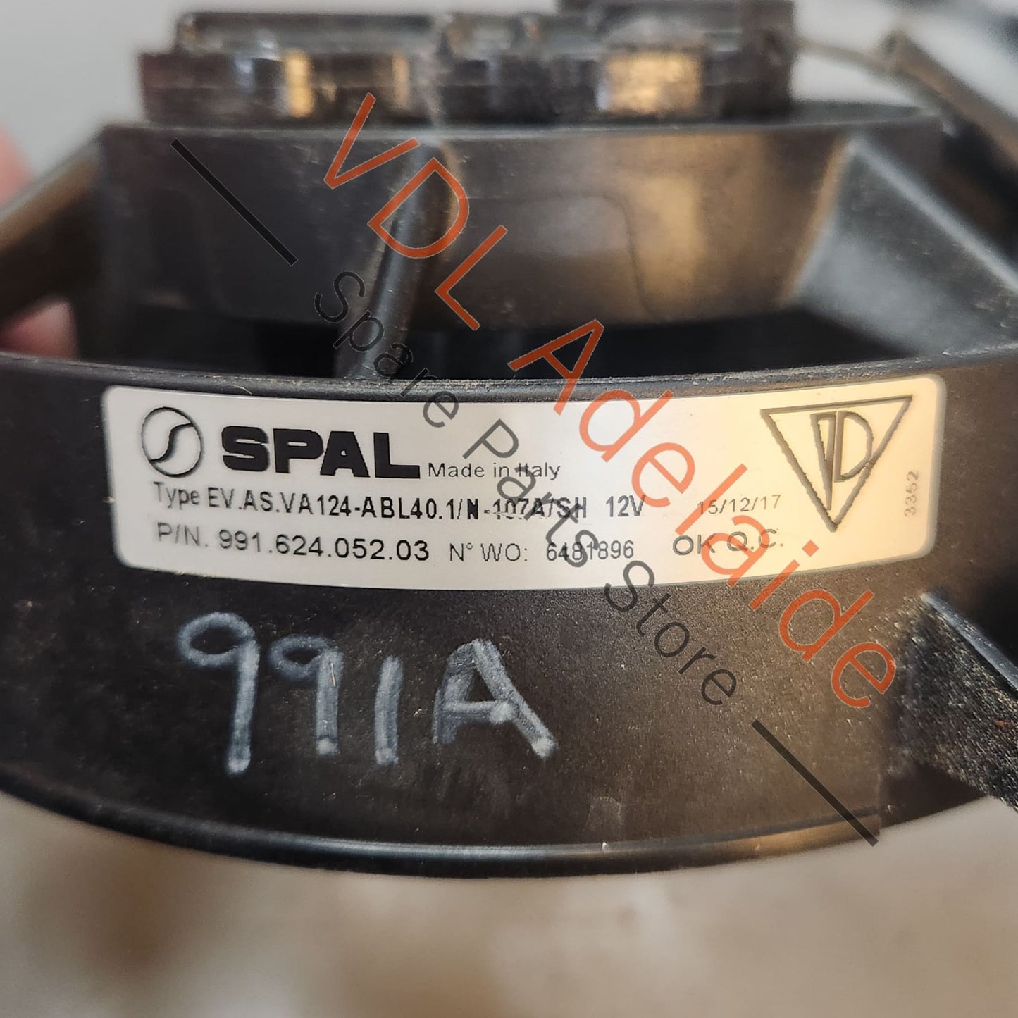 99162405203 Porsche 911 SPAL Engine Cooling Fan 99162405201 99162405206