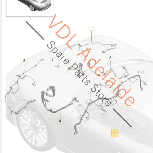 99161290200 Porsche 911 991.2 Wiring Cable Harness Set for Dashboard Cockpit suit RHD 99161290200
