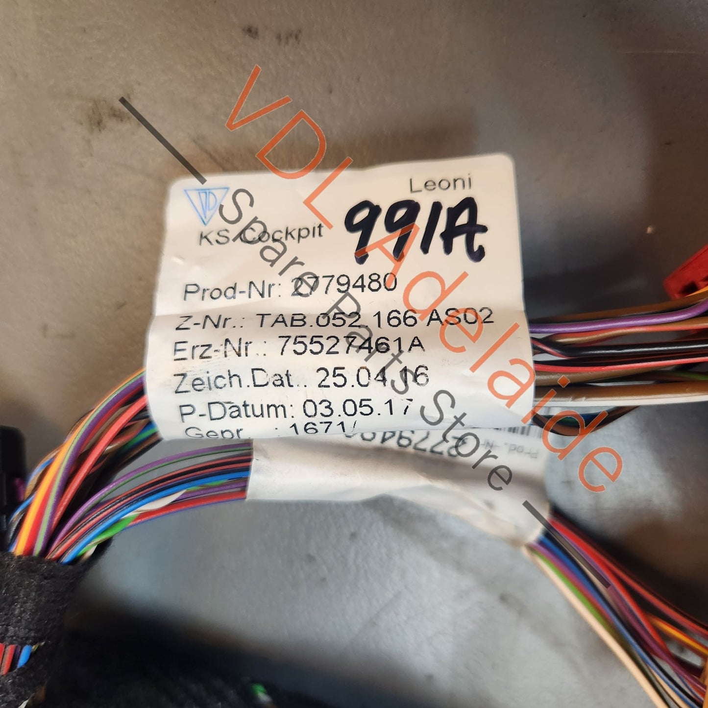 99161290200 Porsche 911 991.2 Wiring Cable Harness Set for Dashboard Cockpit suit RHD 99161290200