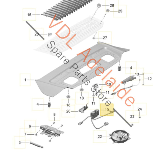 99150405300 99150405301 Porsche 911 Rear Engine Lid Cover Lock 99150405301