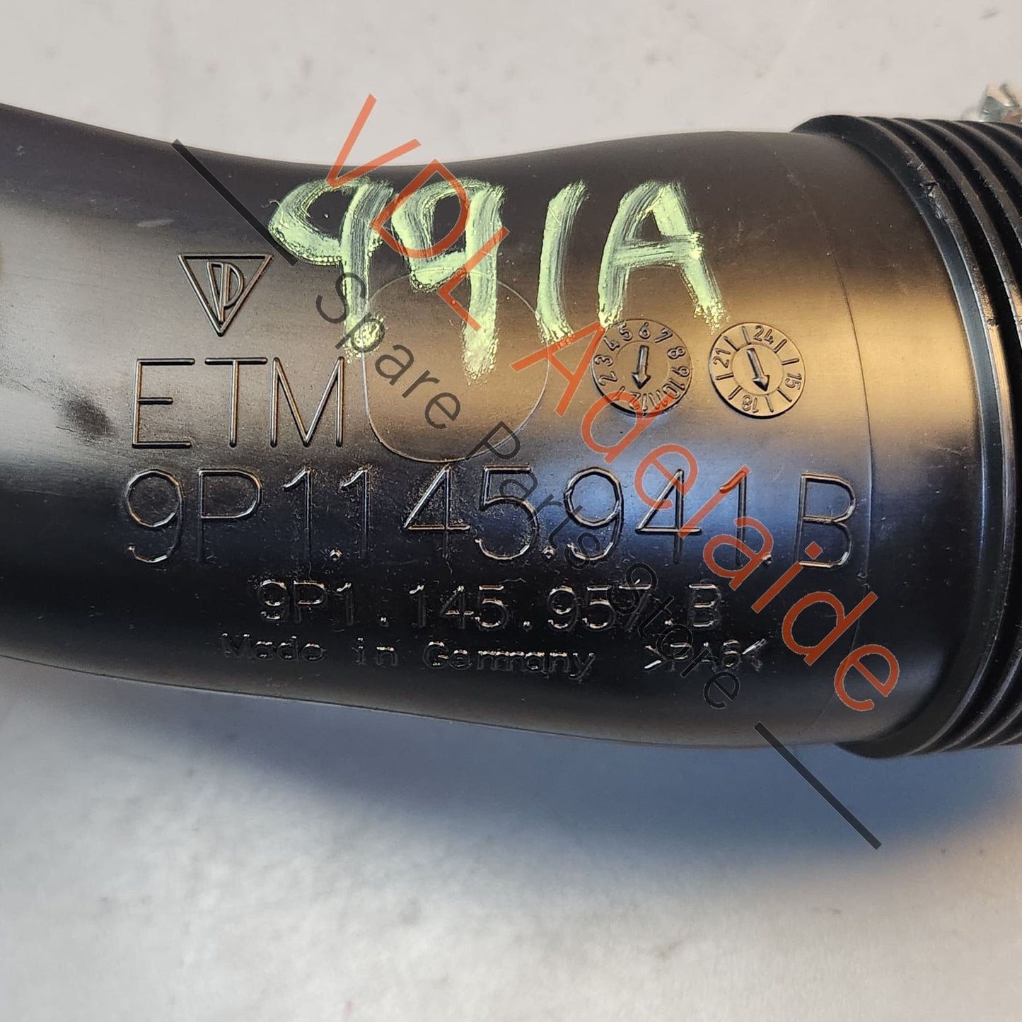 9P1145941B Porsche 911 Intercooler Pressure Pipe Left Side LHS 9P1145941B
