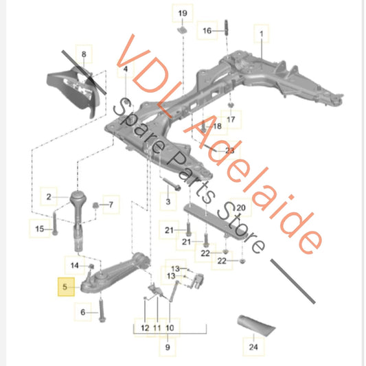 99134105303 Genuine Porsche 911 Front Lower Wishbone Control Arm 99134105303