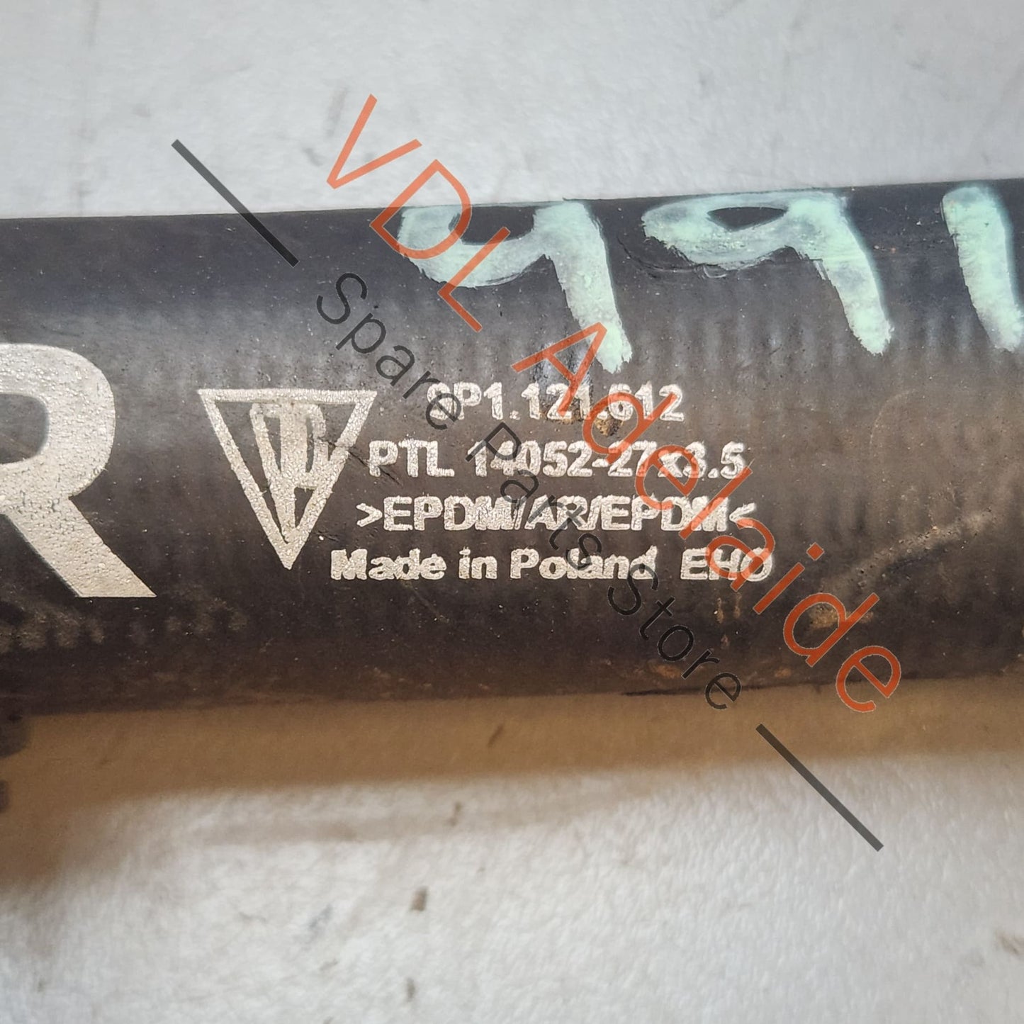 9P1121612 Porsche 911 Front Right Radiator Feed Short Hose Pipe 9P1121612