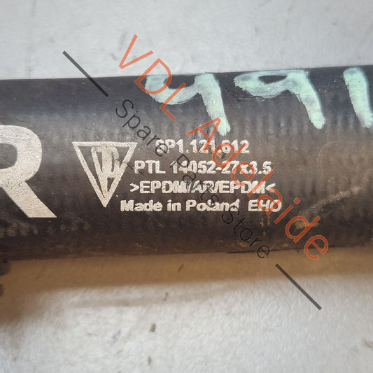9P1121612    Porsche 911 Front Right Radiator Feed Short Hose Pipe 9P1121612