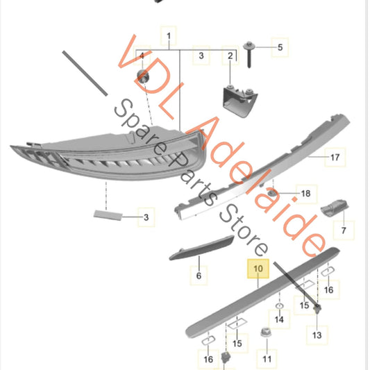 99163118703 99163118701   Porsche 911 3rd Rear Middle Centre Brake Light LED 99163118703 99163118701