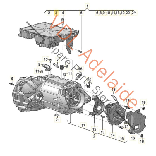 1EA907121AD 1EA907121C Cupra Born eBoost K11 170kw Voltage Inverter 4.0 Power Module 1EA907121AD 600A Peak 310A Continuous 1EA907121C