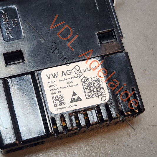 2G6035954 VW Audi Cupra USB C USBC Port Jack Socket 2G6035954