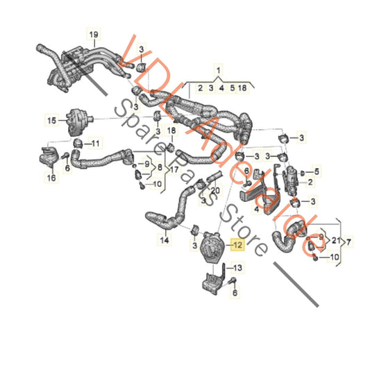 1EA965567K Cupra Born K11 Audi E-Tron Coolant Circulation Pump 1EA965567K V468