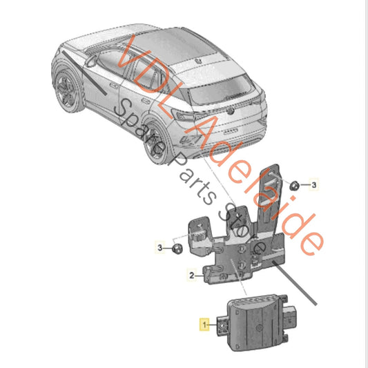 2Q0907685L Cupra Born K11 Left Rear Lane Change Assist Radar Slave Module 2Q0907685L