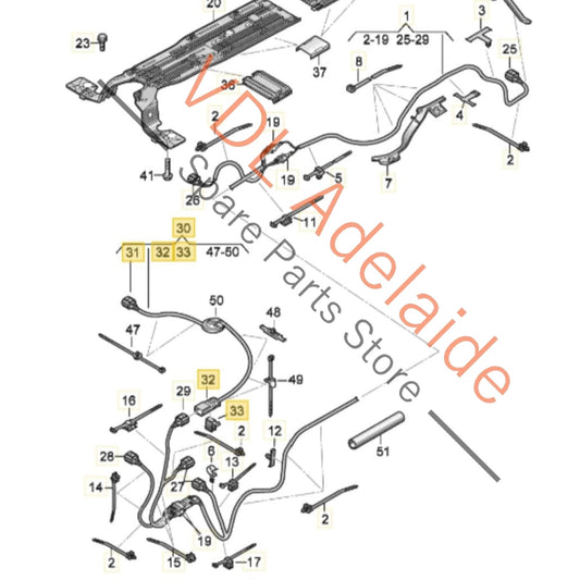 1EA971475D Cupra Born High-Voltage Cable for High-Voltage Heating 1EA971475D 1EA971475B