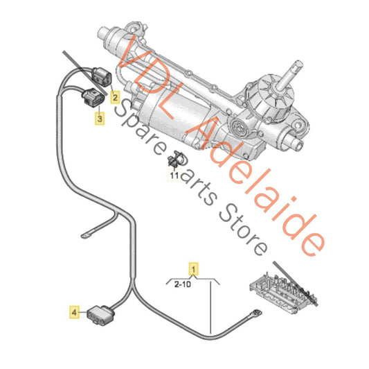 1EC971111 Cupra Born Wiring Harness for Power Steering 1EC971111