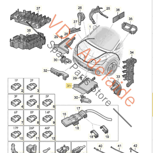1EC971394 Cupra Born K11 High Voltage Trim Cover Panel Guard 1EC971394