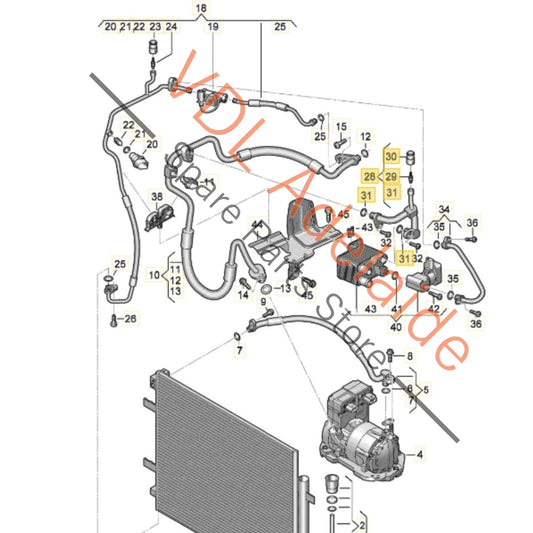 1EA816739 Cupra Born K11 Refrigerant Pipe Junction 1EA816739