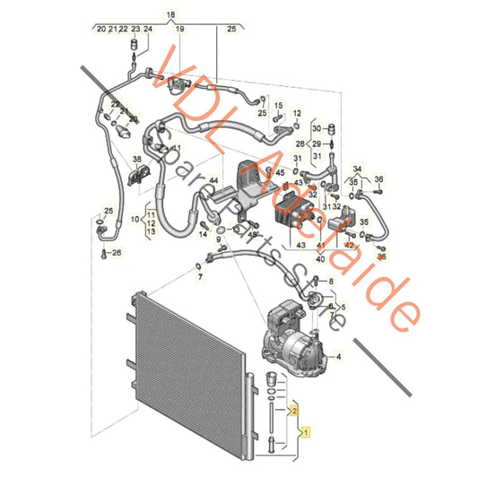 1EA816411A Audi Q4 Cupra Born AC Condenser 1EA816411A