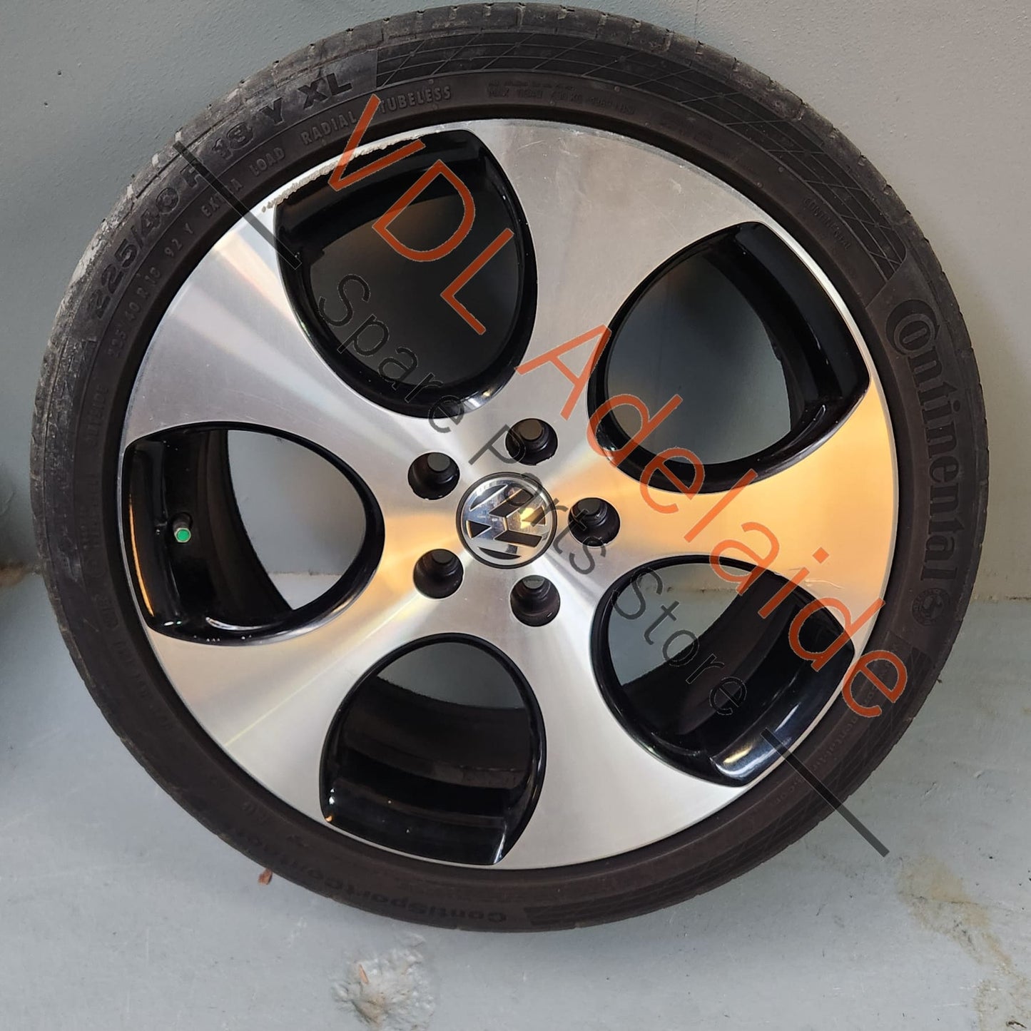 1K0601025BA Genuine VW Golf MK6 18in Gti Detroit Machined Face Alloy Wheel 18x7.5 ET51 #04
