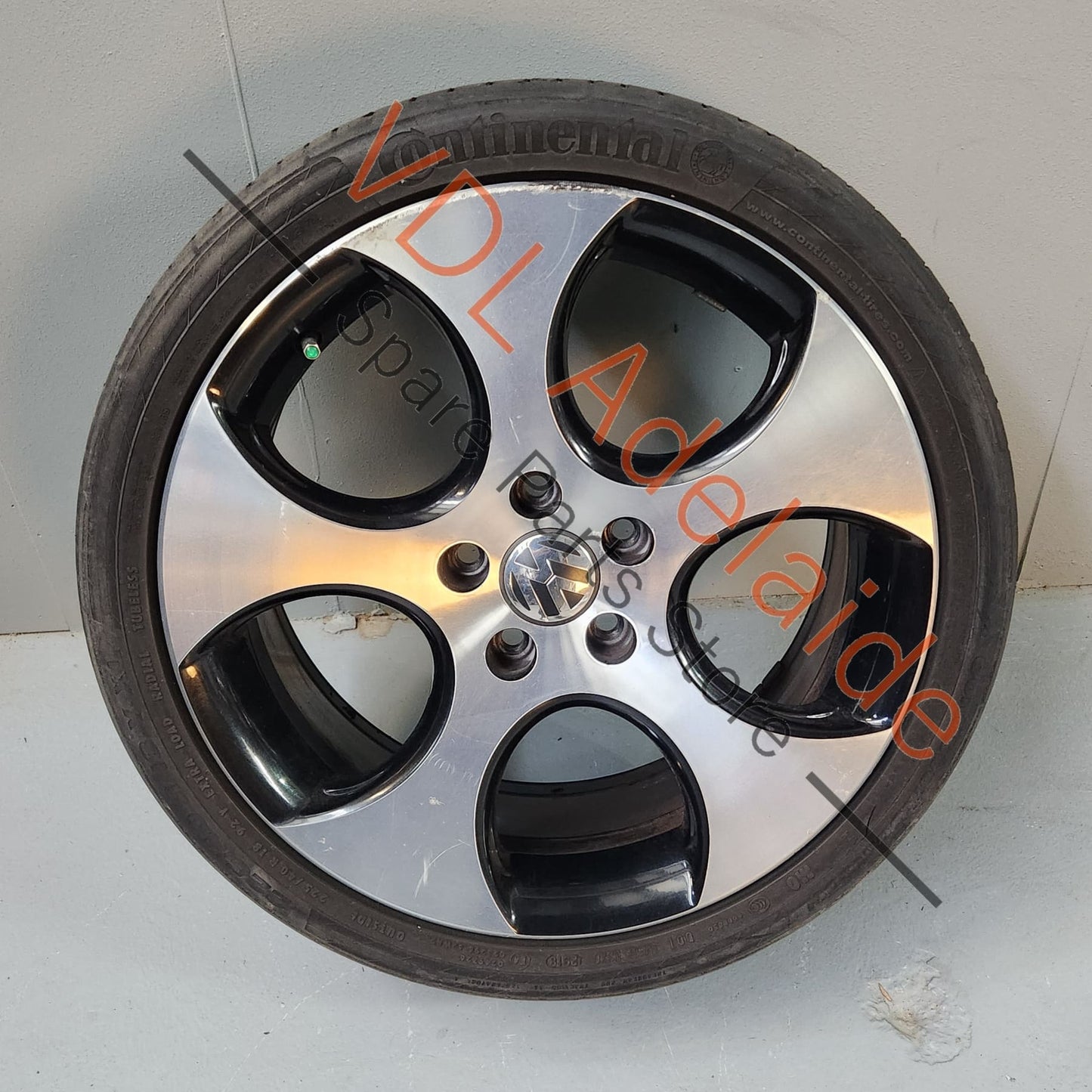 1K0601025BA Genuine VW Golf MK6 18in Gti Detroit Machined Face Alloy Wheel 18x7.5 ET51 #03