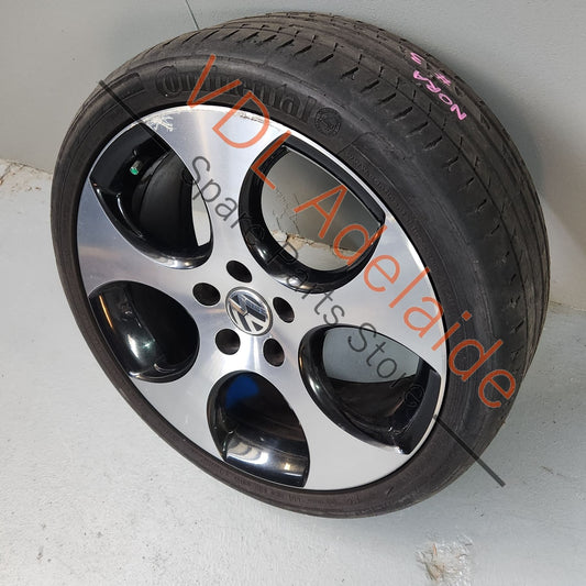 1K0601025BA Genuine VW Golf MK6 18in Gti Detroit Machined Face Alloy Wheel 18x7.5 ET51 #03