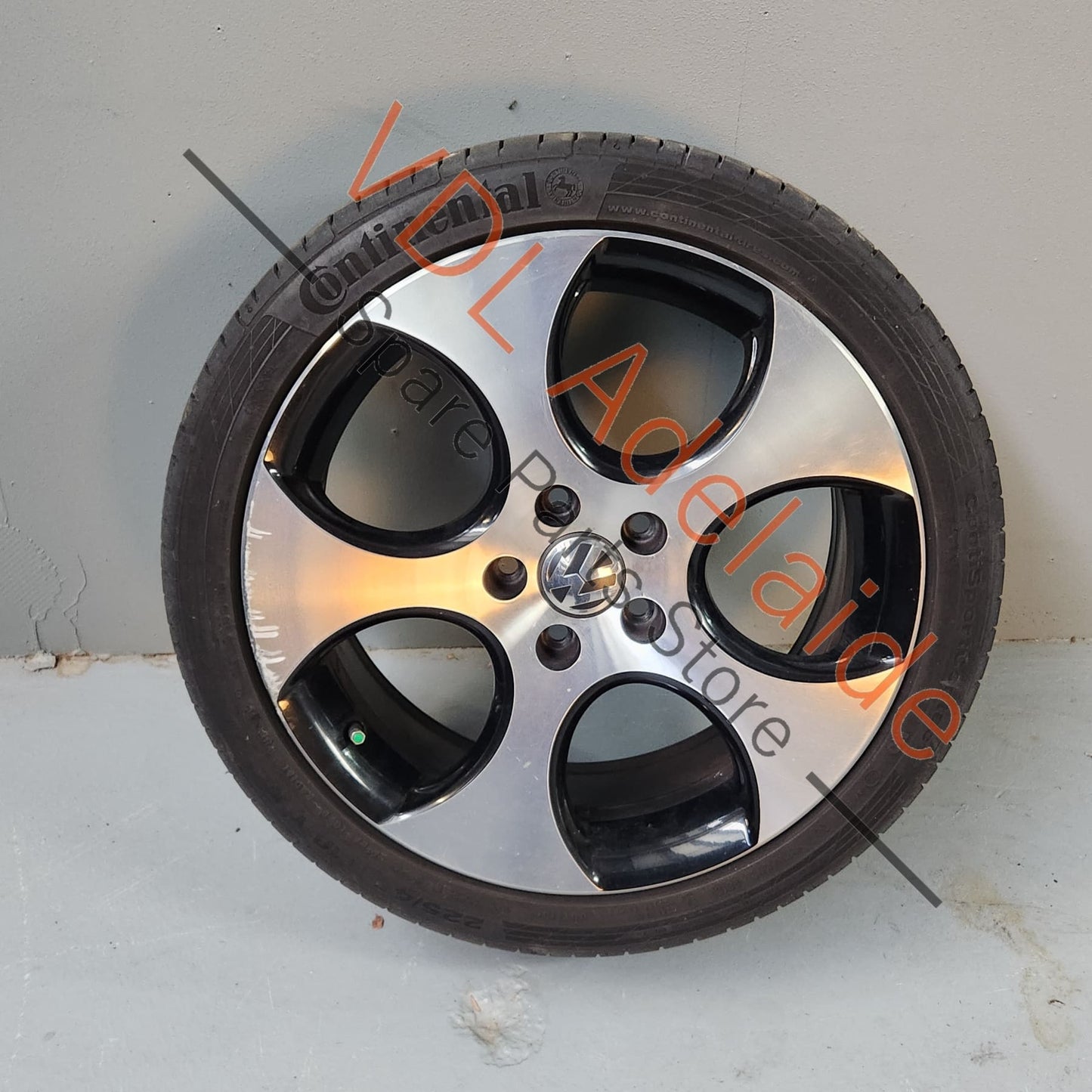 1K0601025BA Genuine VW Golf MK6 18in Gti Detroit Machined Face Alloy Wheel 18x7.5 ET51 #02