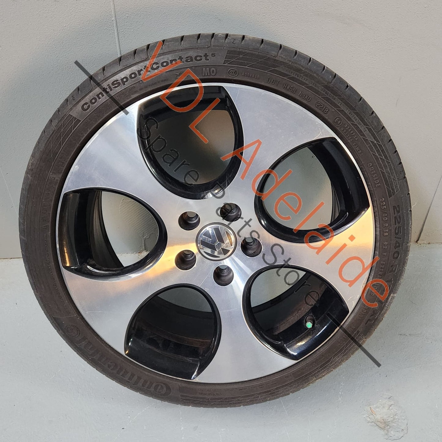 1K0601025BA Genuine VW Golf MK6 18in Gti Detroit Machined Face Alloy Wheel 18x7.5 ET51 #01