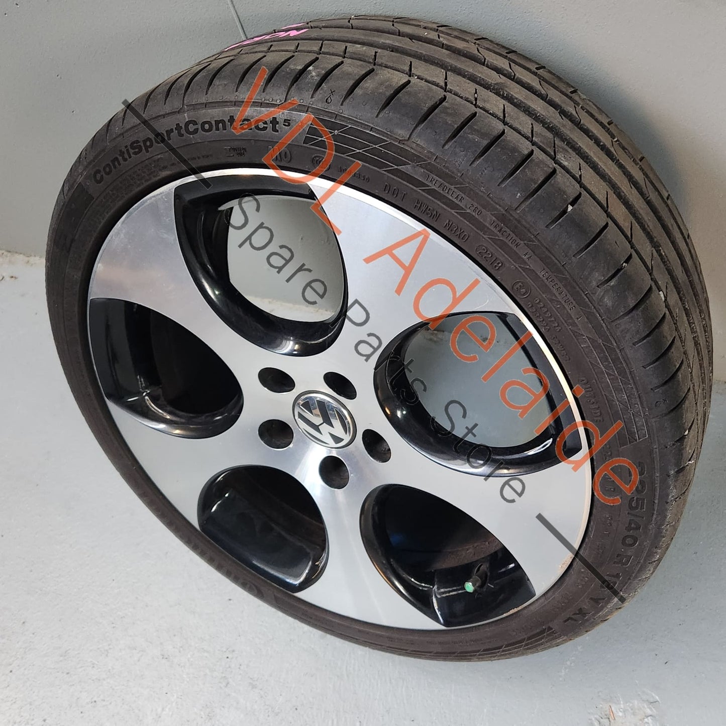 1K0601025BA Genuine VW Golf MK6 18in Gti Detroit Machined Face Alloy Wheel 18x7.5 ET51 #01