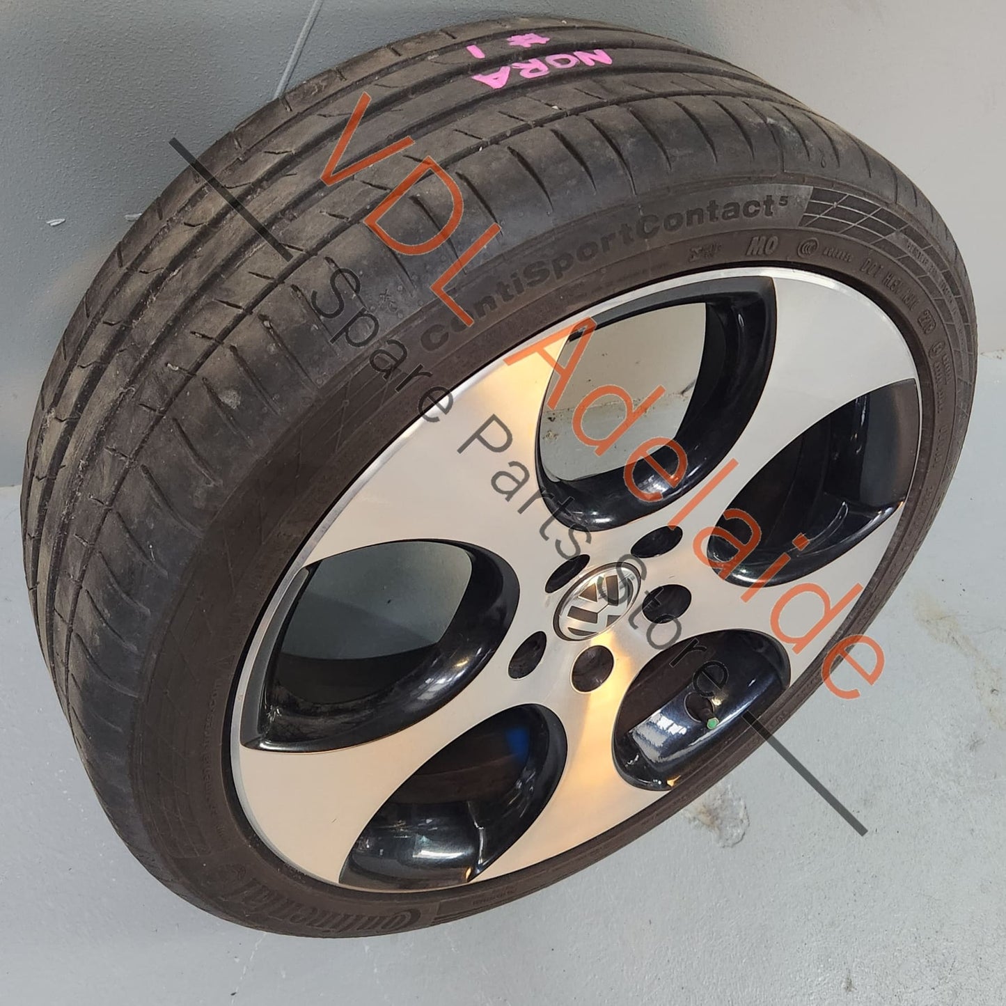 1K0601025BA Genuine VW Golf MK6 18in Gti Detroit Machined Face Alloy Wheel 18x7.5 ET51 #01