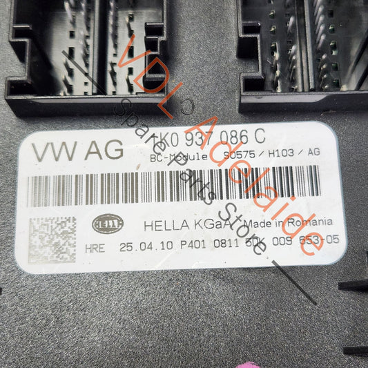 1K0937086C 1K0937087EZ0R VW Golf MK6 Control Unit BCM 1K0937087E 1K0937086C
