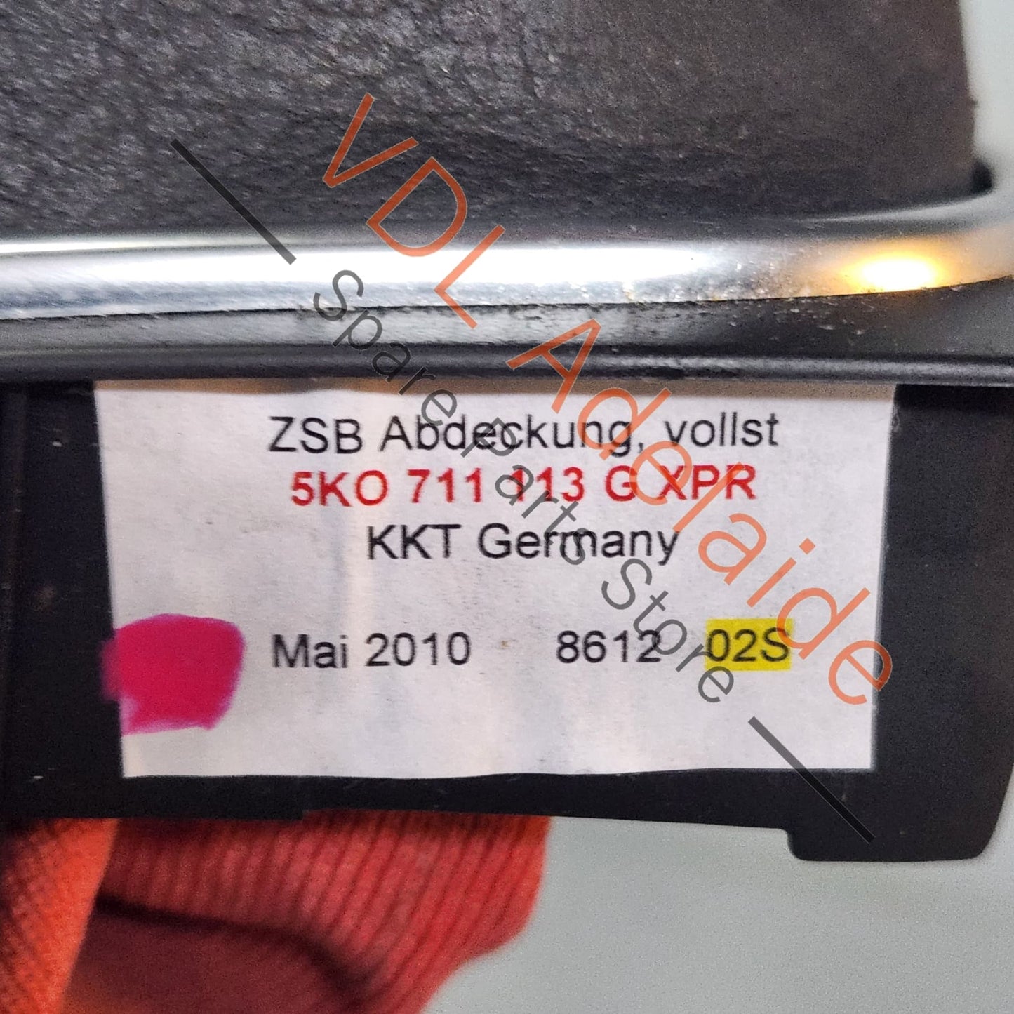5K0711113GXPR VW Golf MK6 Gti Manual Gear Stick Shifter Knob Boot Leather Red Stitch 5K0711113G XPR