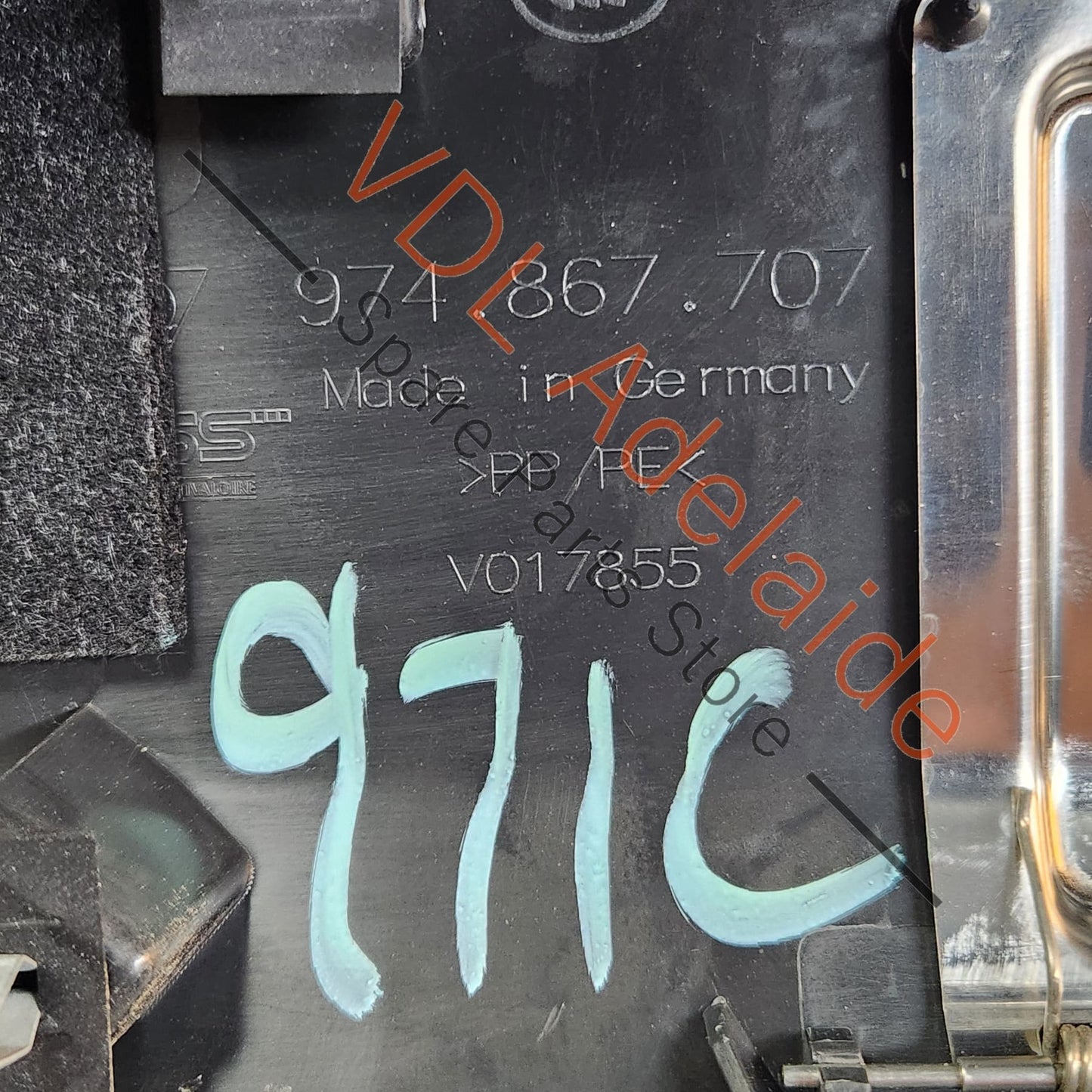 974867707 9750000000 974867707A1E0 Porsche Panamera Turismo Rear Boot Cargo Loading Edge Trim Stainless 974867707 1E0