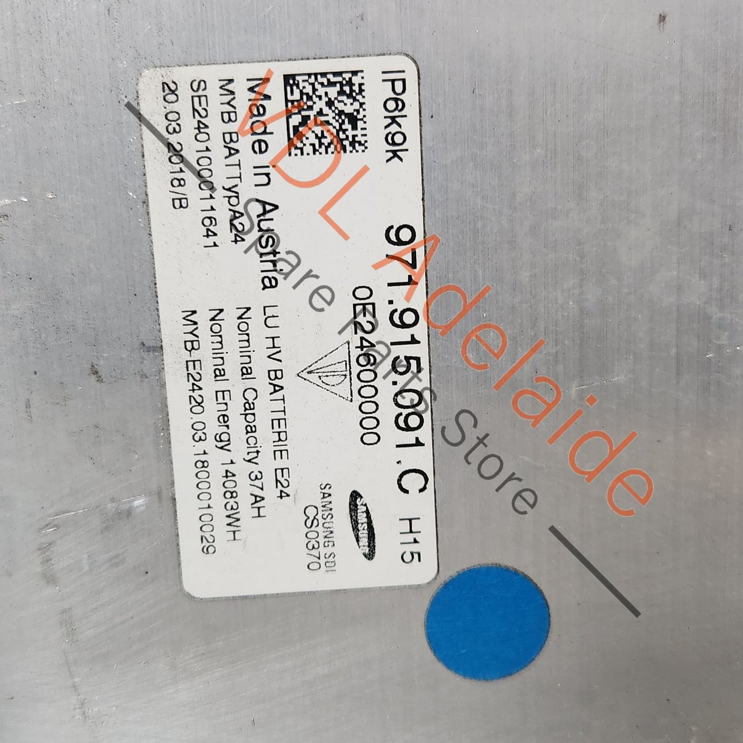 971804835 Porsche Panamera Hybrid Rear Battery Pressure Accumulator Tank Reservoir Aluminium 971804835