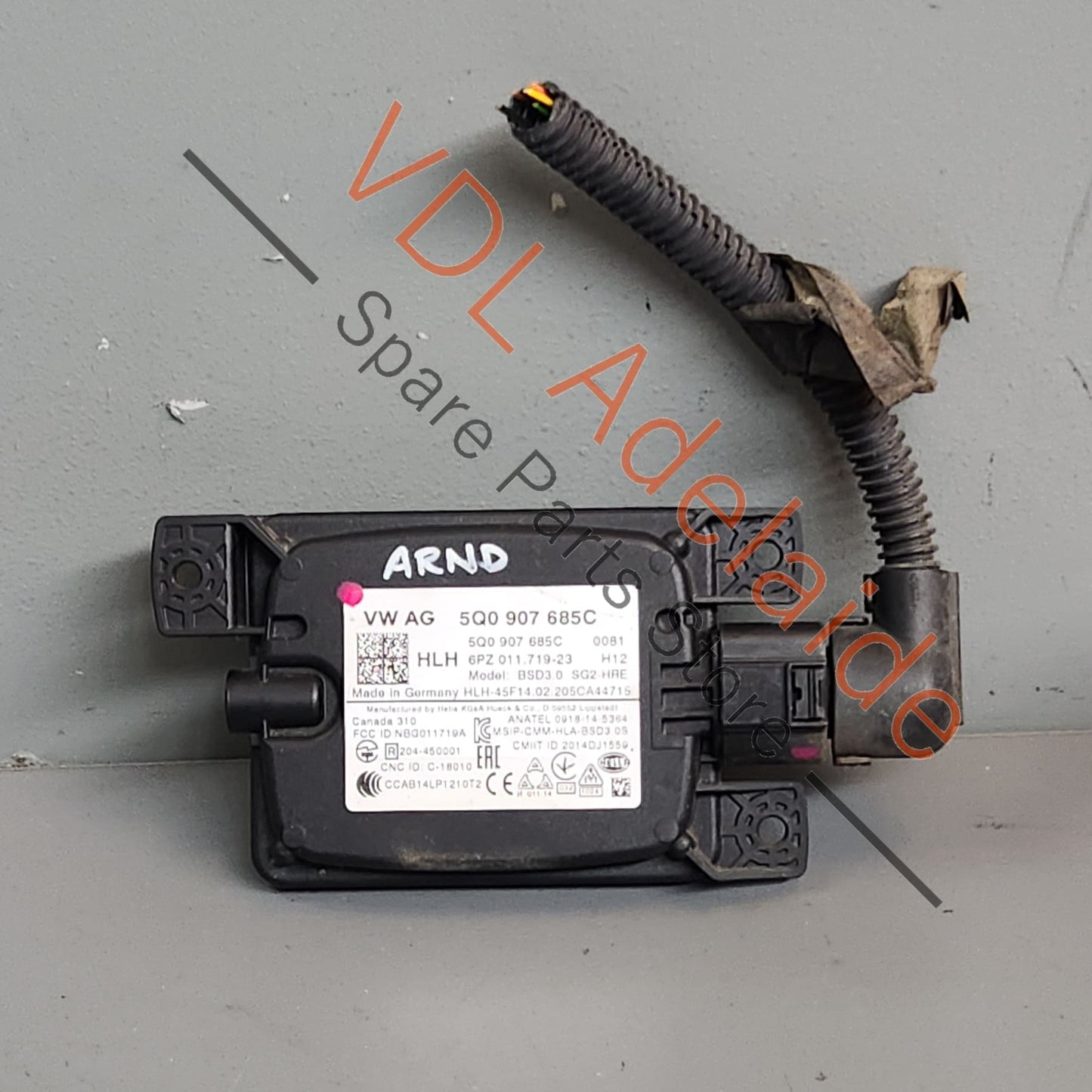 5Q0907685C VW Audi Blind Spot Radar Rear Left Slave 5Q0907685C