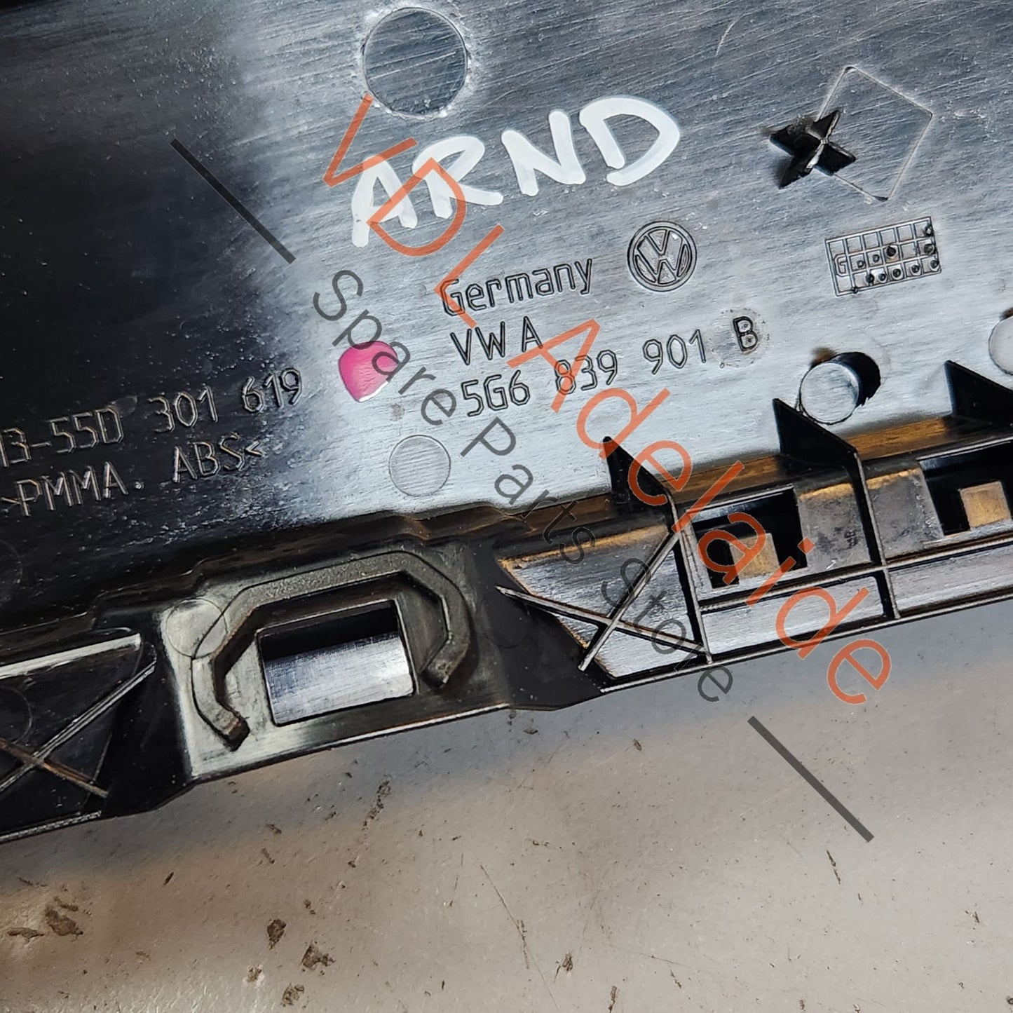 5G6839901B VW Golf GTi Mk7 Rear Left Exterior Pillar Trim for Door Window Frame 5G6839901B