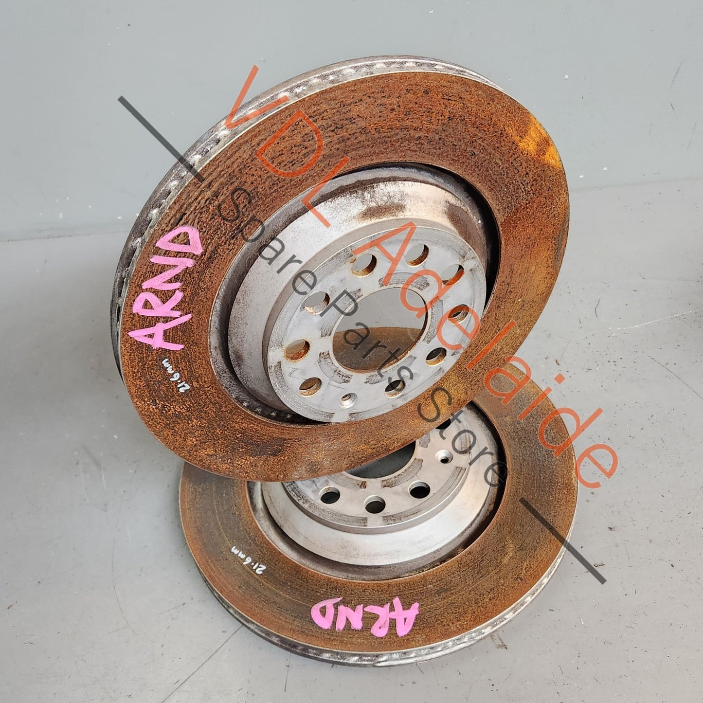 5Q0615601E VW Golf MK7 Rear Disc Brake Rotors pair 310mm x 22mm Vented