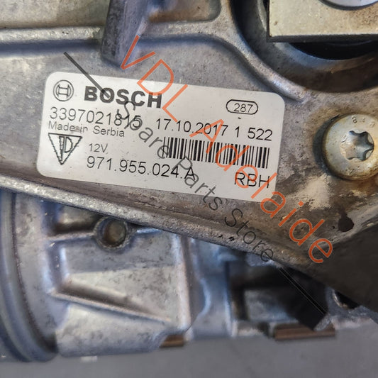 971955024A     Porsche Panamera 971 Windscreen Wiper Motor RHD Crank Drive 971955024A