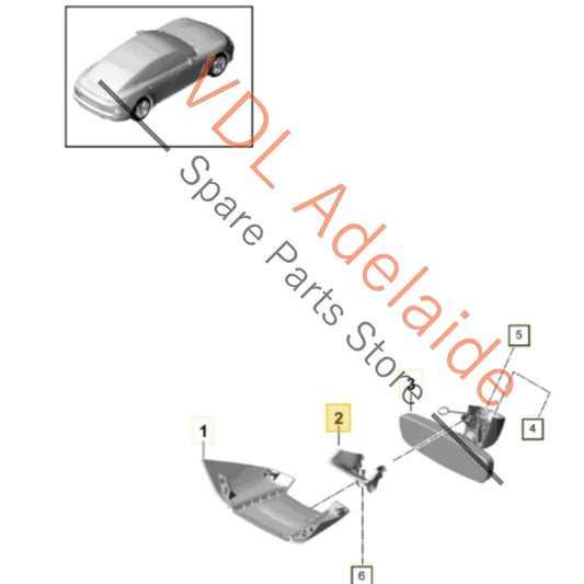 971857593A Porsche Panamera Interior Mirror Windscreen Trim 971857593A