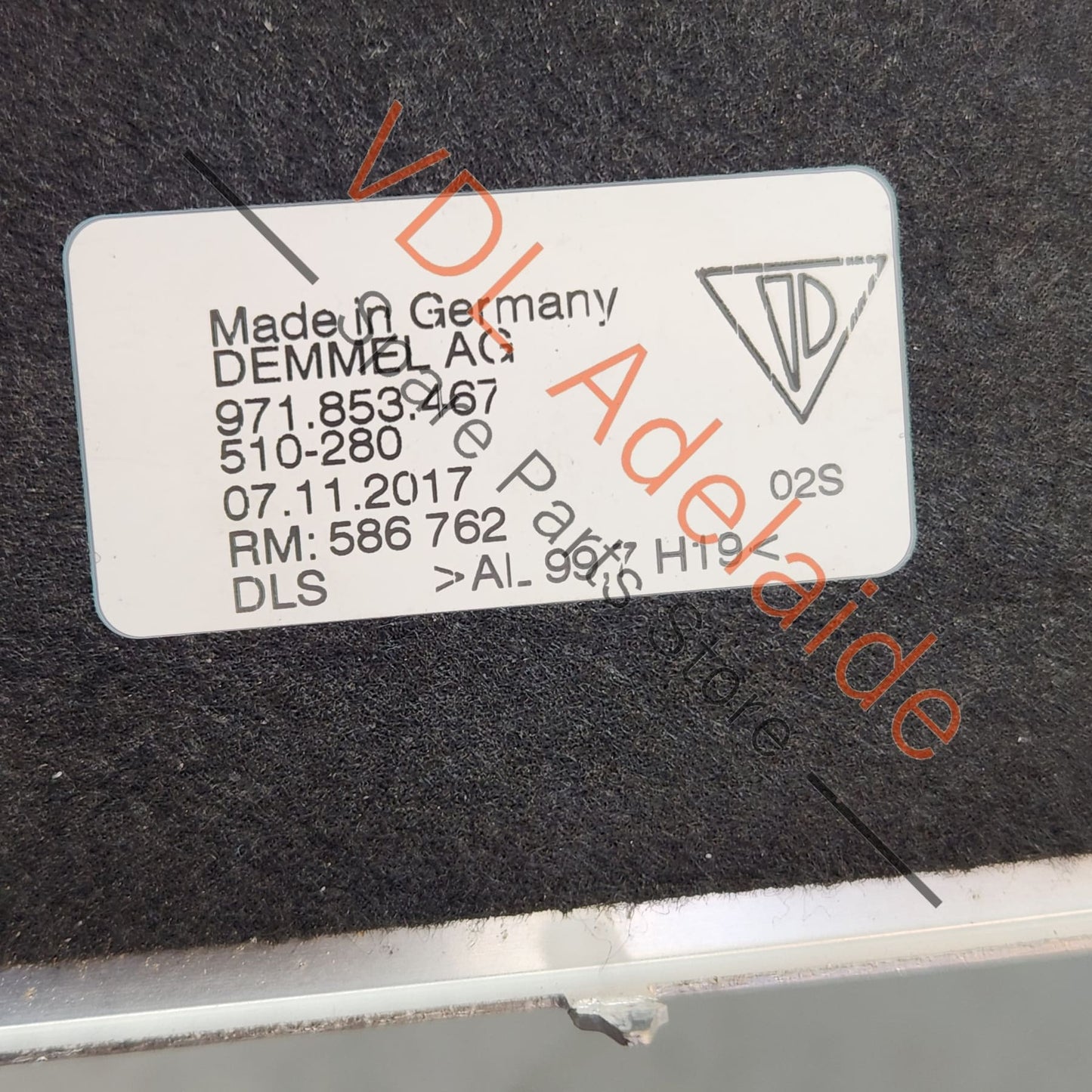 971853467 Panamera Door Sill Tread Trim Strip Brushed Aluminium 971853467