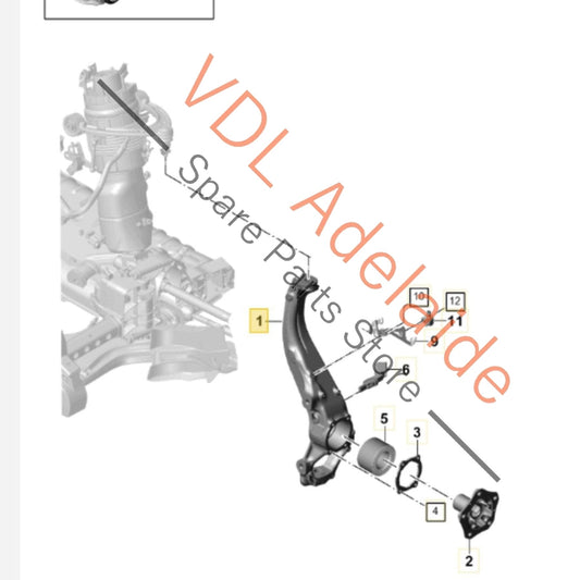 971407246K 971407246H Porsche Panamera Wheel Bearing Housing with Bearing Right Side Hub Knuckle Suspension 971407246K 971407246H PAE407621