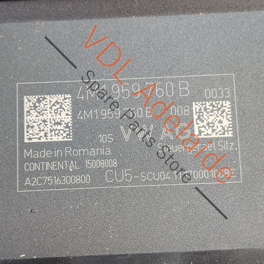 992959760B 4M1959760B 9A795976000 Porsche Seat Control Module 9A795976000 992959760B 4M1959760B