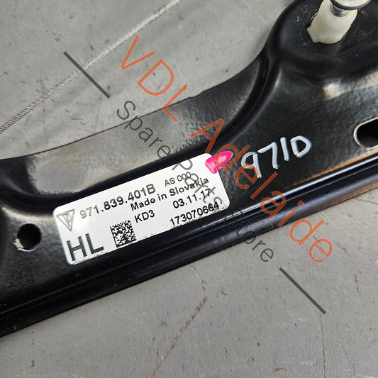 971839401 971839401B Porsche Panamera 971 Window Regulator Rear Left 971839401