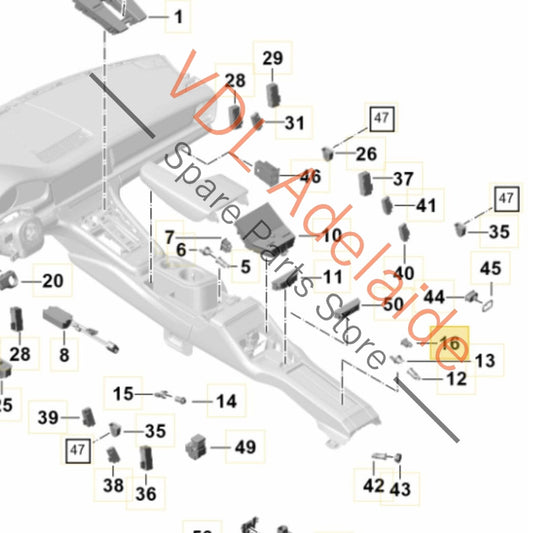 5G0035222A 971035222A Porsche USB Audio Aux In Auxiliary Media Socket Jack 971035222A 5G0035222A
